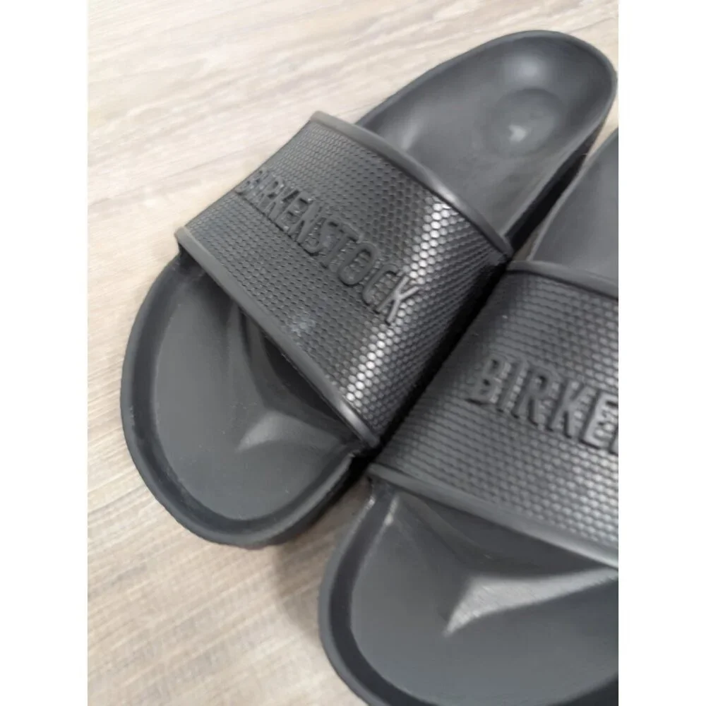 Birkenstock Barbados Essentials EVA Black Slide Sandals Unisex Women 7/Men 5
